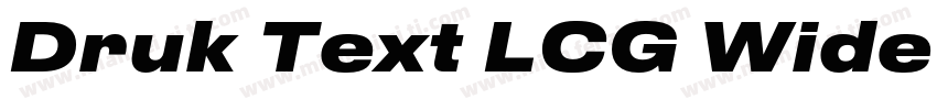 Druk Text LCG Wide Bold字体转换